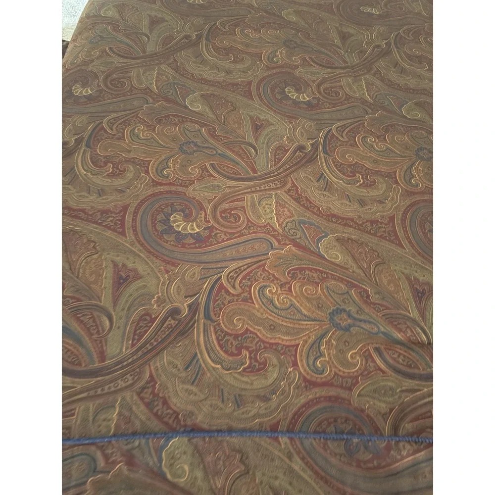 Vintage Ralph Lauren Reversible Queen Full Comforter Navy piping